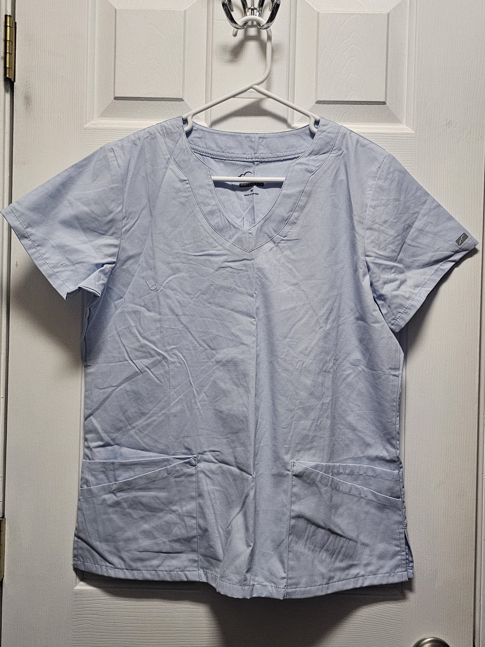 Butter Light Blue V-Neck Scrub Tunic